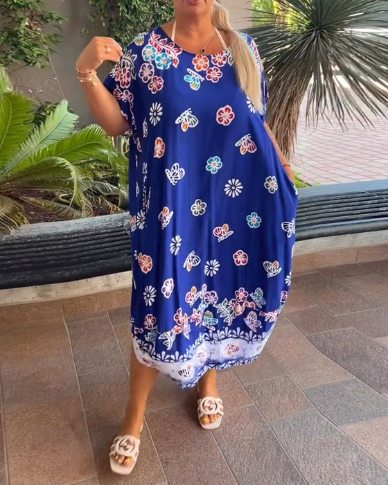 Robe Imprimée Ample Oversize