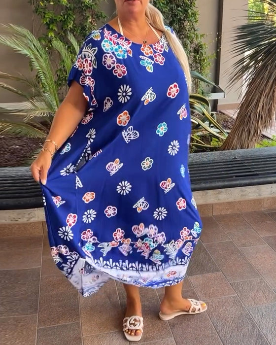 Robe Imprimée Ample Oversize