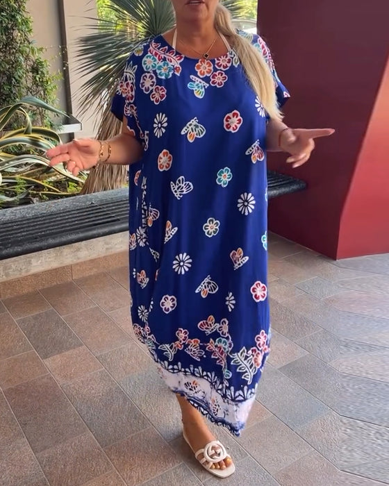 Robe Imprimée Ample Oversize