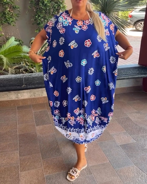 Robe Imprimée Ample Oversize