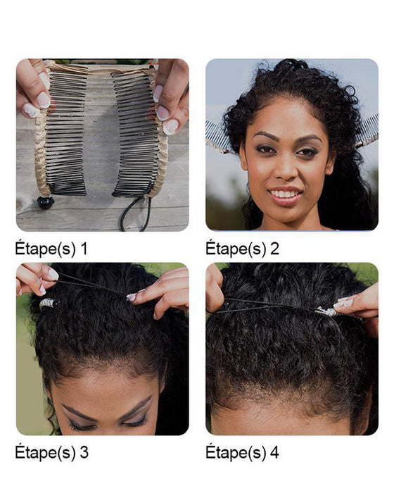 Barrette à cheveux banane rétro