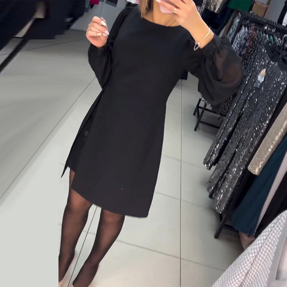 Robe élégante de couleur unie