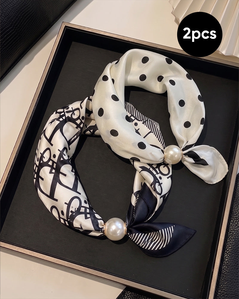 Glamour Sans Effort: Écharpe Collier De Perles 🧣