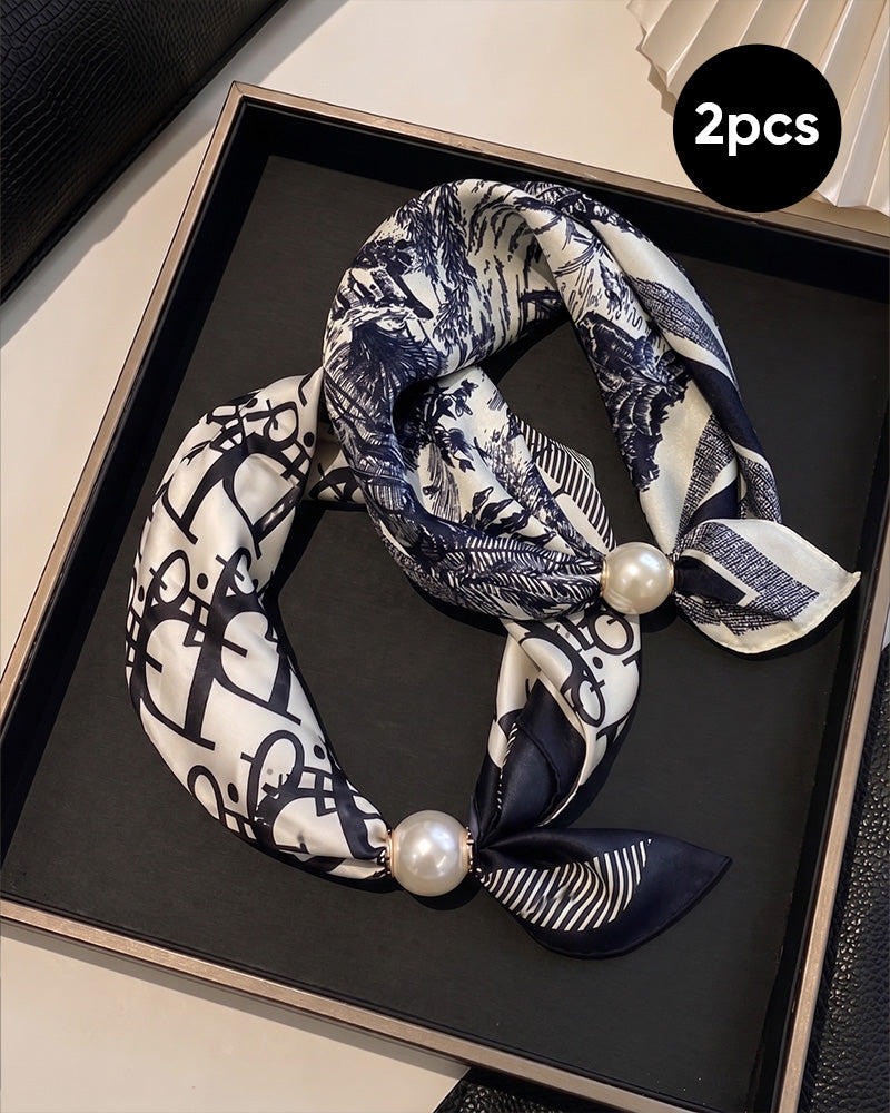 Glamour Sans Effort: Écharpe Collier De Perles 🧣