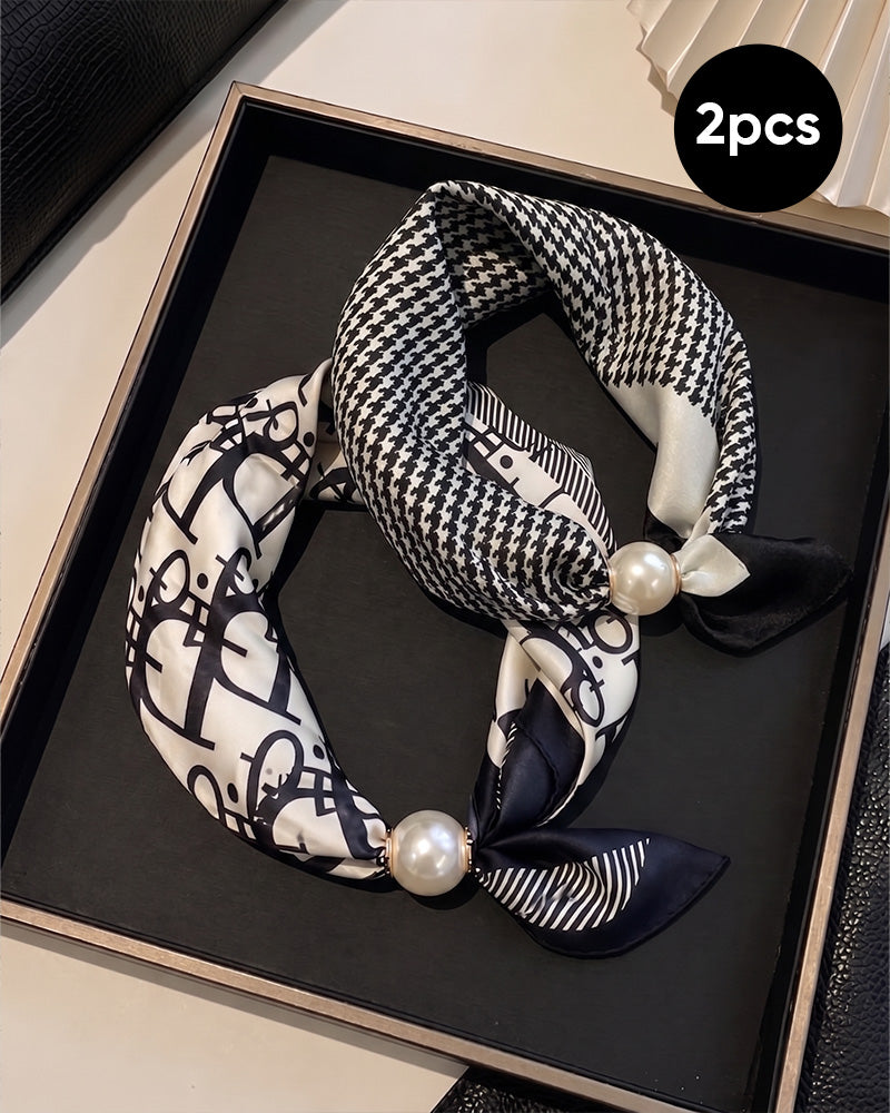 Glamour Sans Effort: Écharpe Collier De Perles 🧣