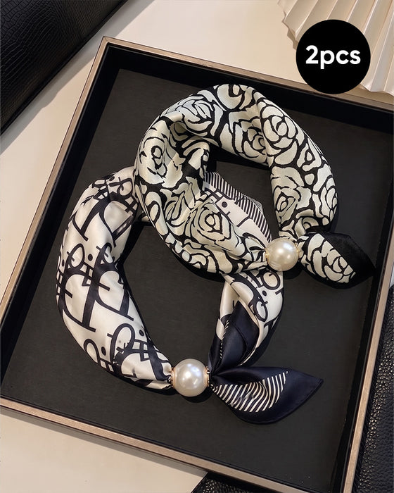 Glamour Sans Effort: Écharpe Collier De Perles 🧣