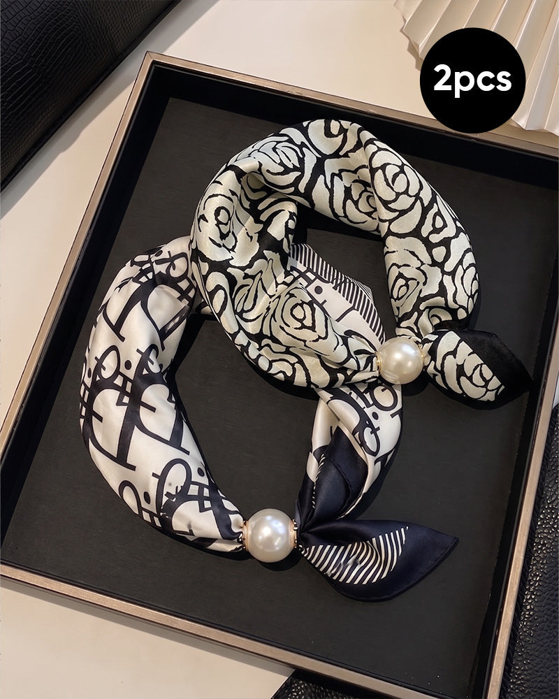 Glamour Sans Effort: Écharpe Collier De Perles 🧣