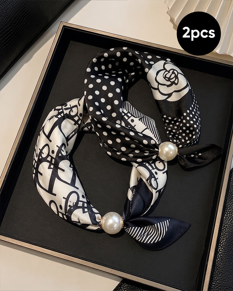 Glamour Sans Effort: Écharpe Collier De Perles 🧣