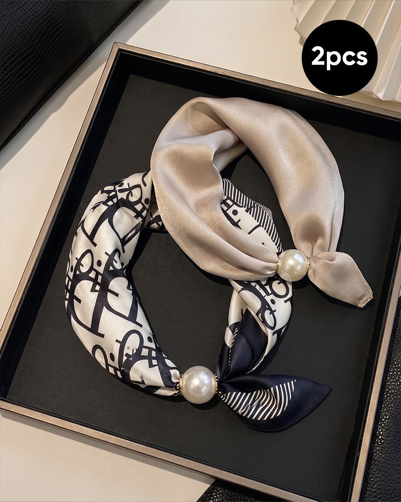 Glamour Sans Effort: Écharpe Collier De Perles 🧣