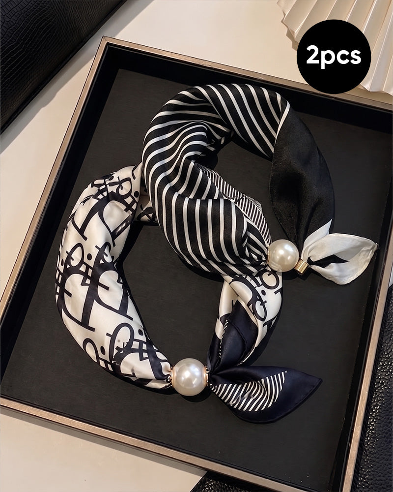 Glamour Sans Effort: Écharpe Collier De Perles 🧣
