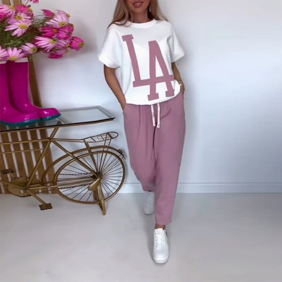 Définir Casual Letter Print Sports