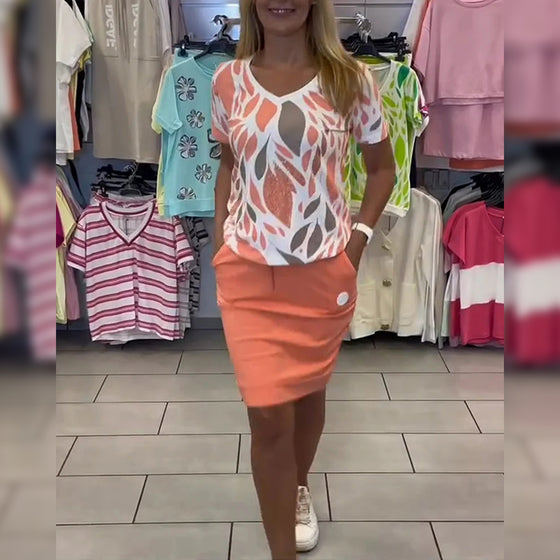 Costume Élégant Style Bureautique Jupe Deux Pièces