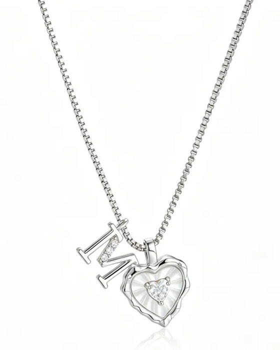 A–Z Micro-Pavé Lettre Initiale Pendentif Collier