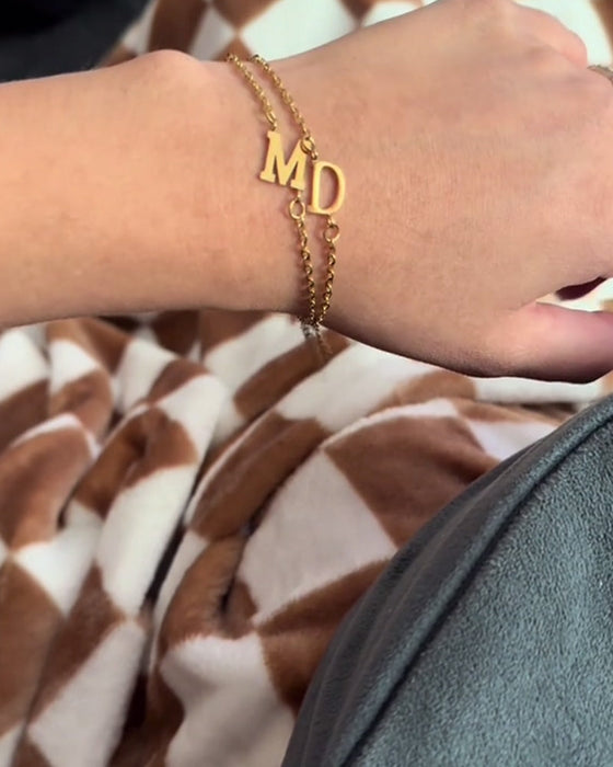 Bracelet simple à lettres