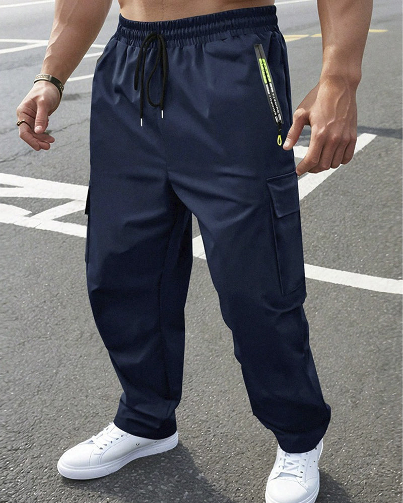 Pantalon Ample Grande Poche Cargo