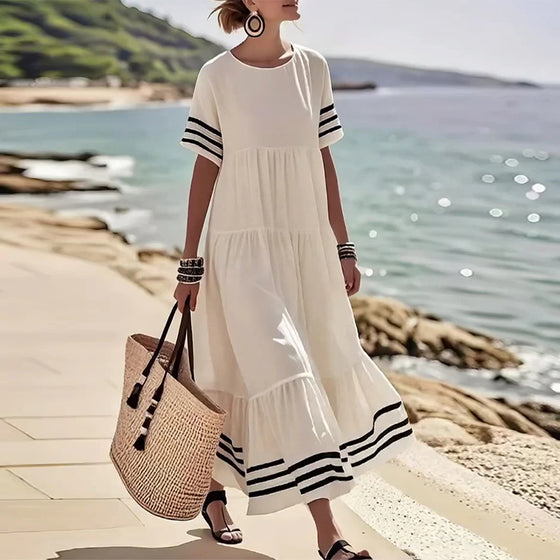 Robe Tendance Vacances Manches Courtes