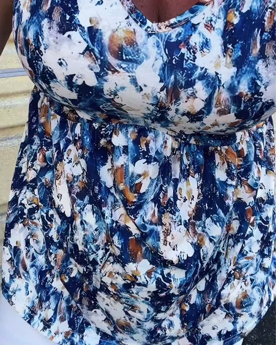 Débardeur Sexy Imprimé Sans Manches