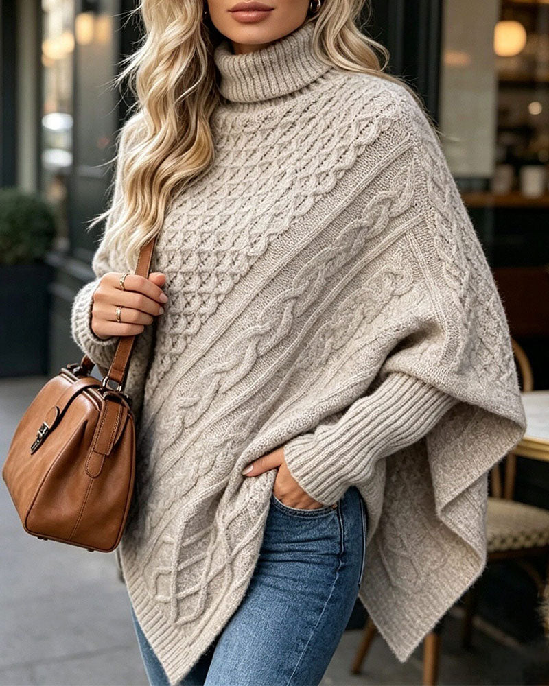 Pull Irrégulier Uni Pullover