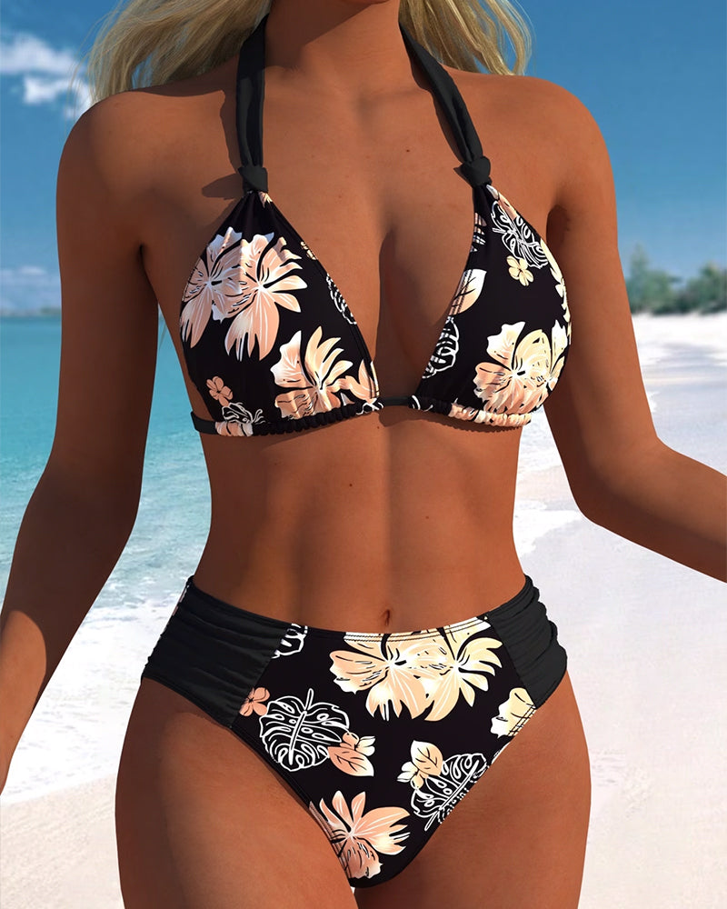 Bikini Sexy Décolleté Profond V Deux Pièces