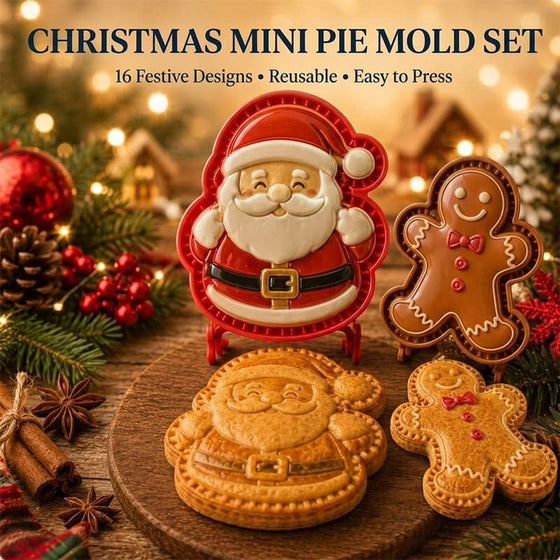 Collection De Moules À Mini Tartes De Noël