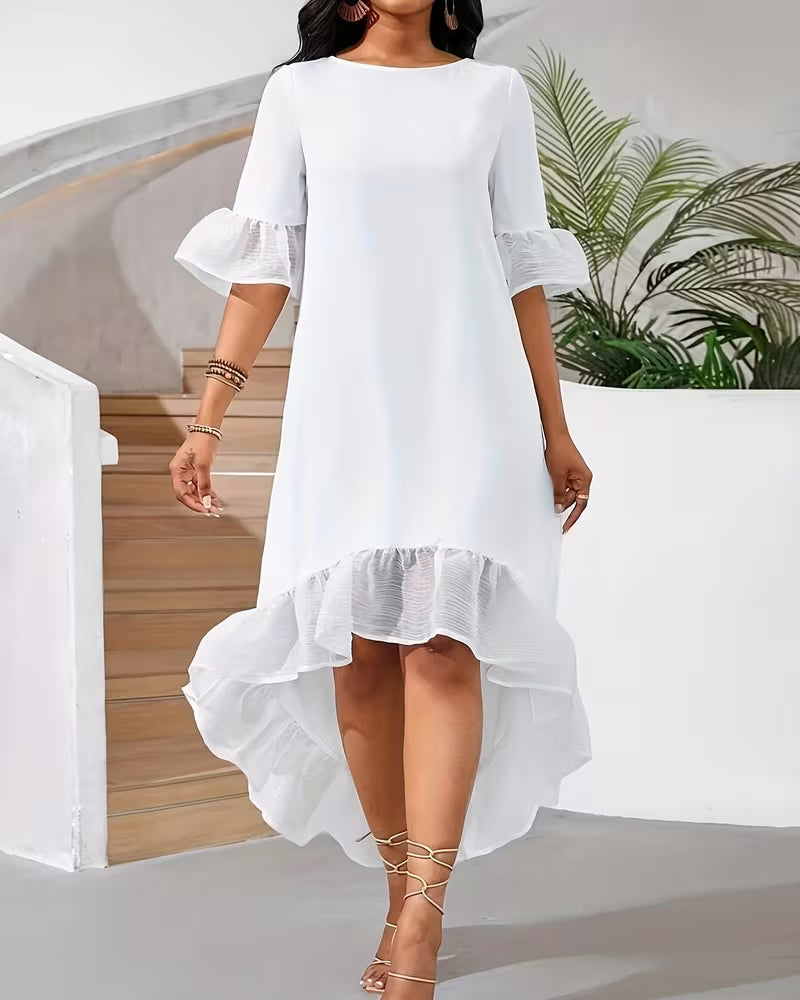 Robe Asymétrique Volant