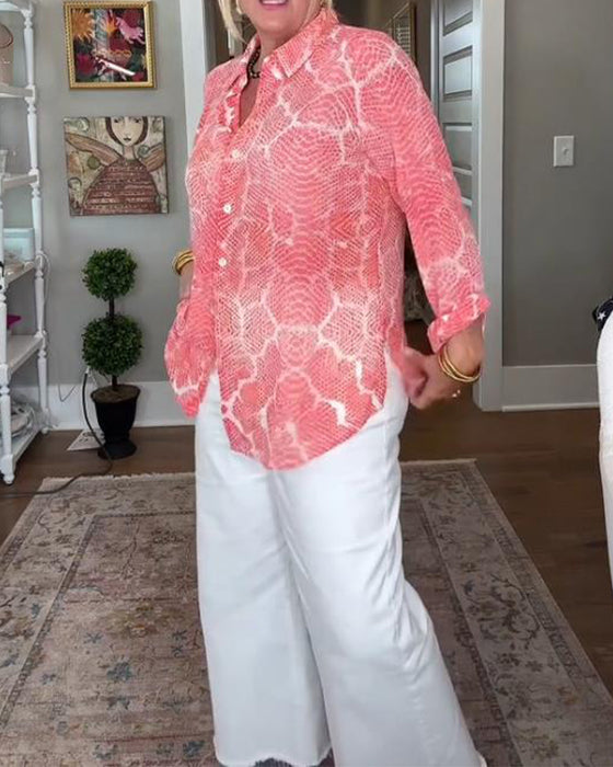 Blouse Avec Boutonnée Et Texturée Caractéristiques