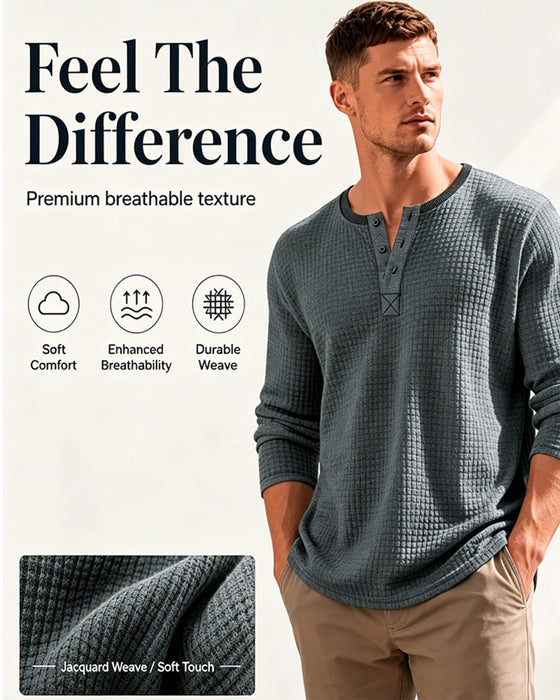 Haut Homme Uni Manches Longues