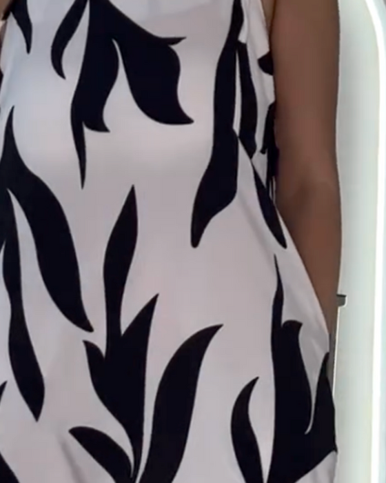 Robe Décontractée Sans Manches Imprimée