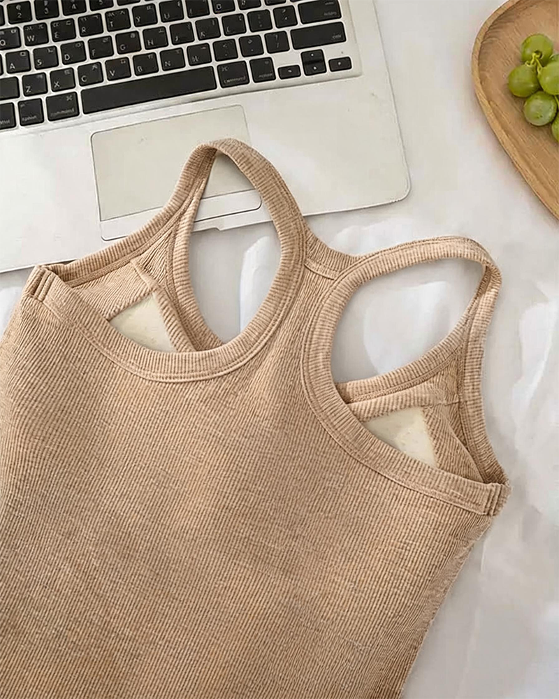 Débardeur Soutien-Gorge Intégré Côtes Unie