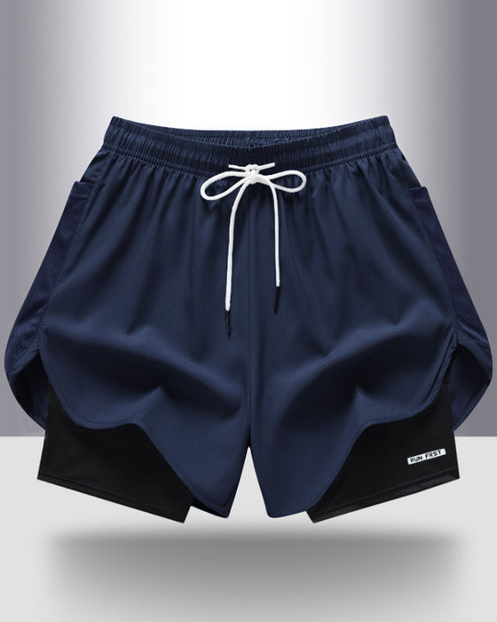 Shorts Respirant Séchage Rapide Double Couche