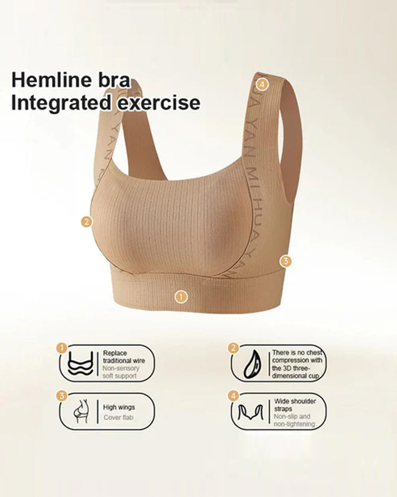 Sous-vêtement Sans Couture Bretelles Larges Haute Élasticité