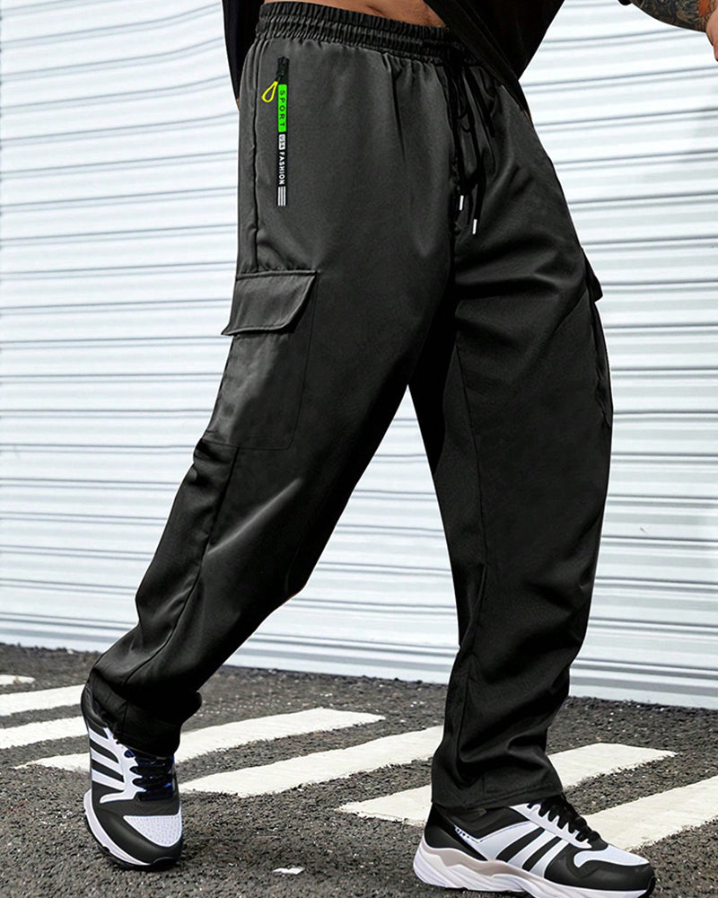 Pantalon Ample Grande Poche Cargo