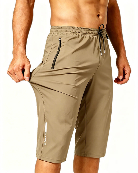 Pantalons Rafraîchissant Élastique Taille Cordons Séchage Rapide Actif