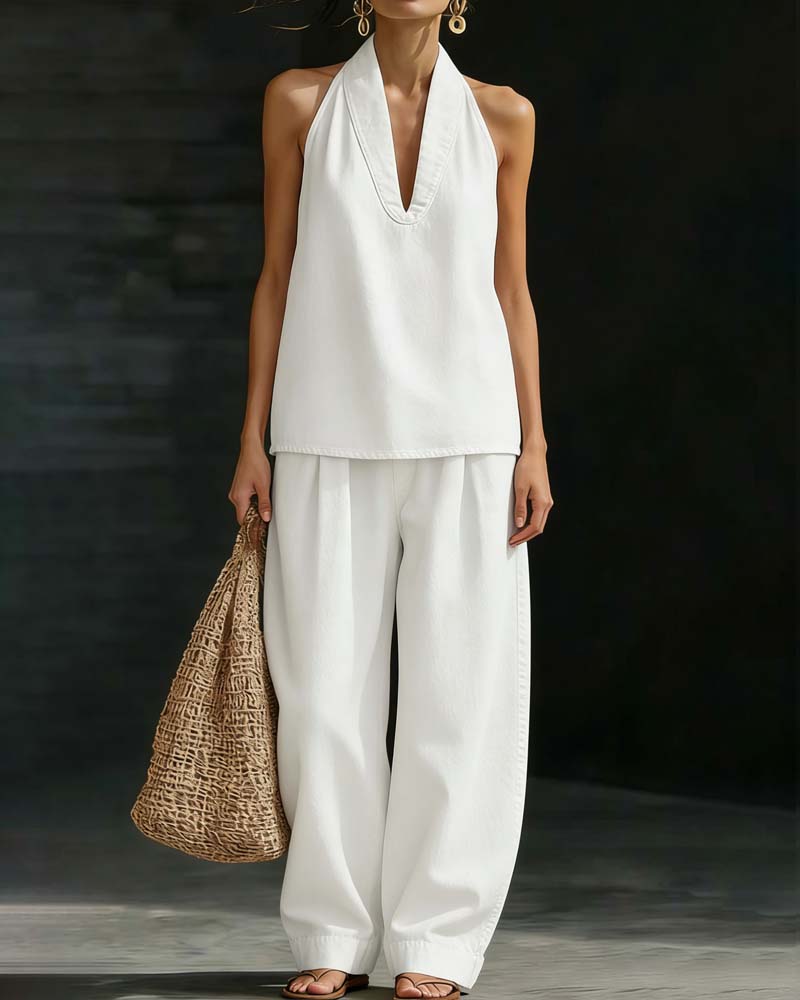 Set Mode Col Halter Jean