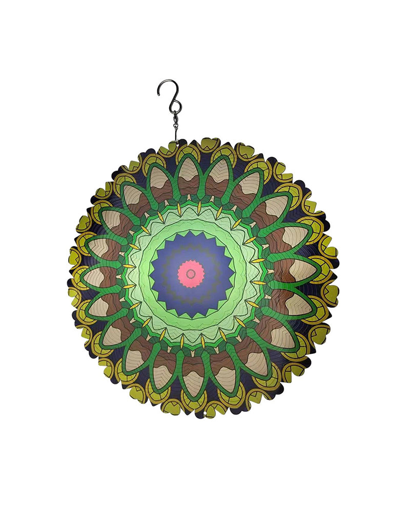 3D Coloré Vent Tournant Mandala