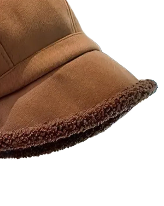 Chapeau Femme Uni Peluche Pêcheur Chaud
