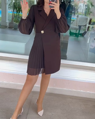 Robe Manche Ballon Mousseline Patchwork Costume