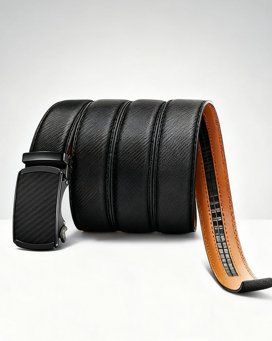 🎁 Ceinture en Cuir à Crémaillère Avec Boucle Réglable💼