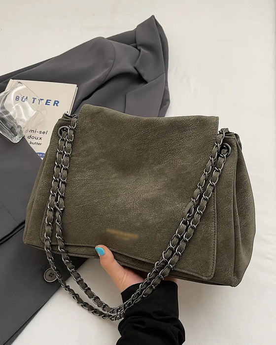 Sac Uni Daim Bandoulière Épaule