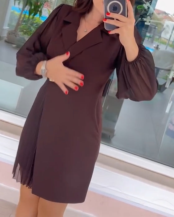 Robe Manche Ballon Mousseline Patchwork Costume