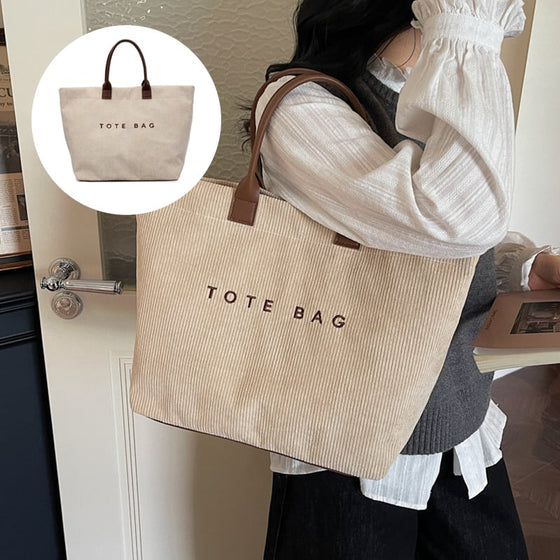 Sac Imprimé Lettre Tote