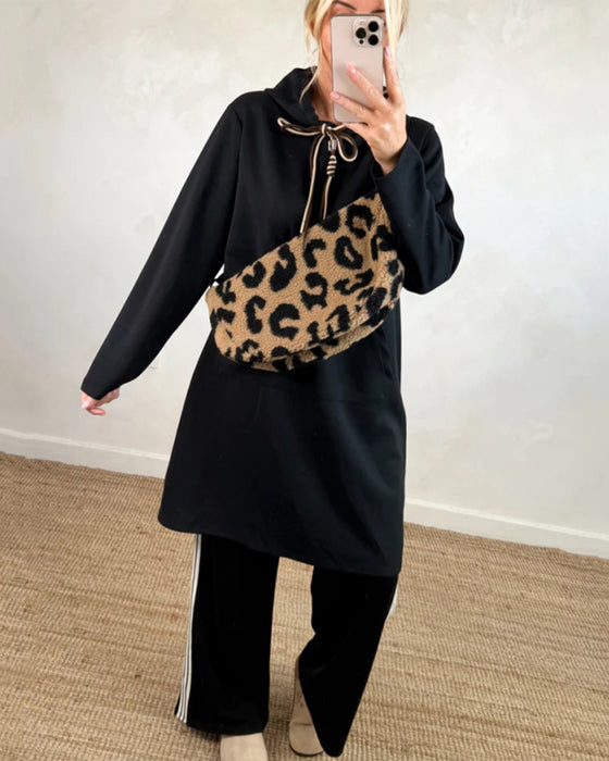Robe à Capuche Oversized avec Poches