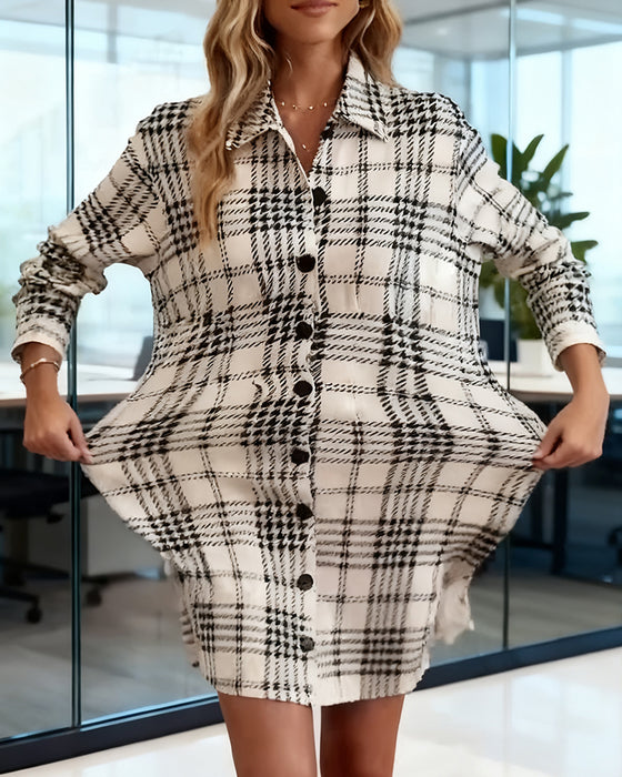 Chemise à carreaux décontractée