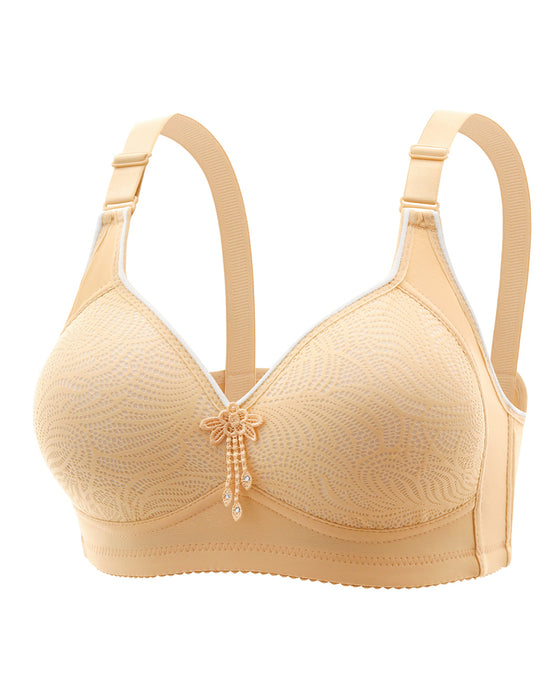 Soutien-Gorge Sexy Sans Armatures À Motif Floral