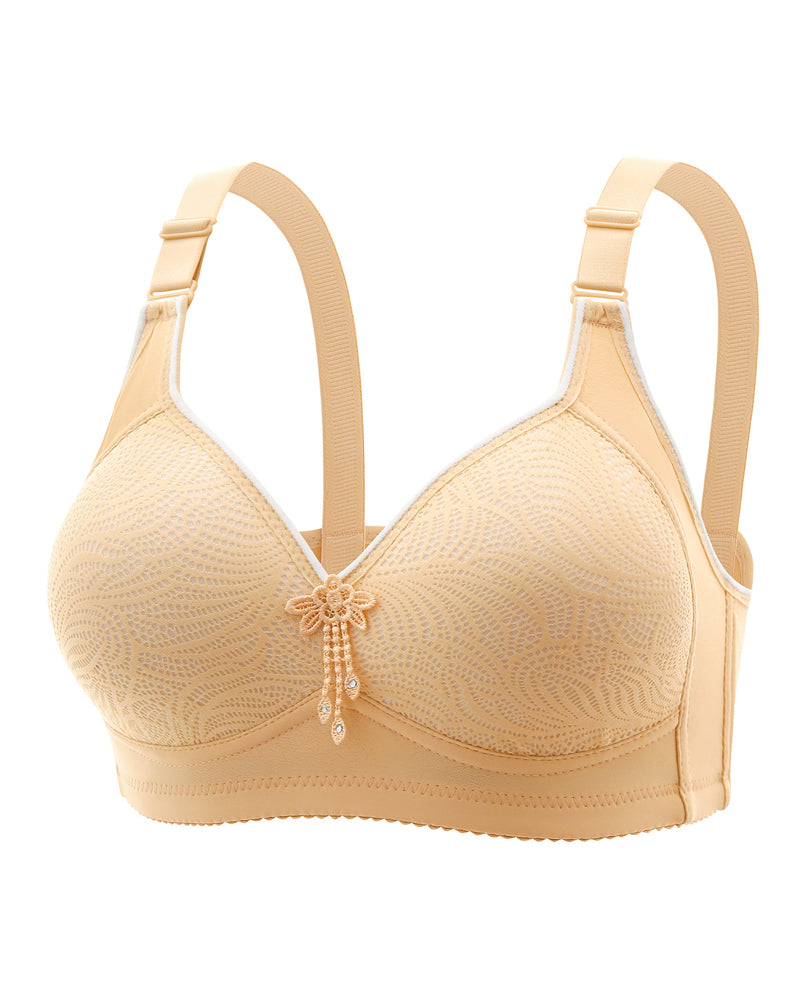 Soutien-Gorge Sexy Sans Armatures À Motif Floral