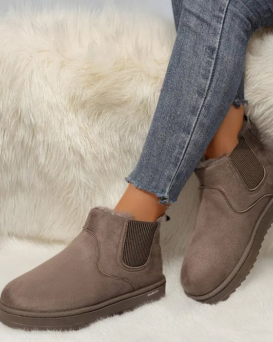 Bottes Femme Épaisse Semelle Hiver Neige
