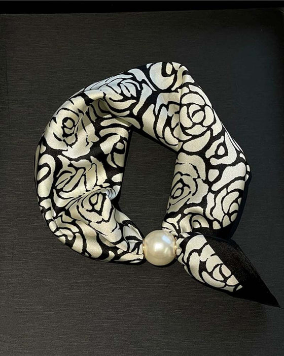 Glamour Sans Effort: Écharpe Collier De Perles 🧣