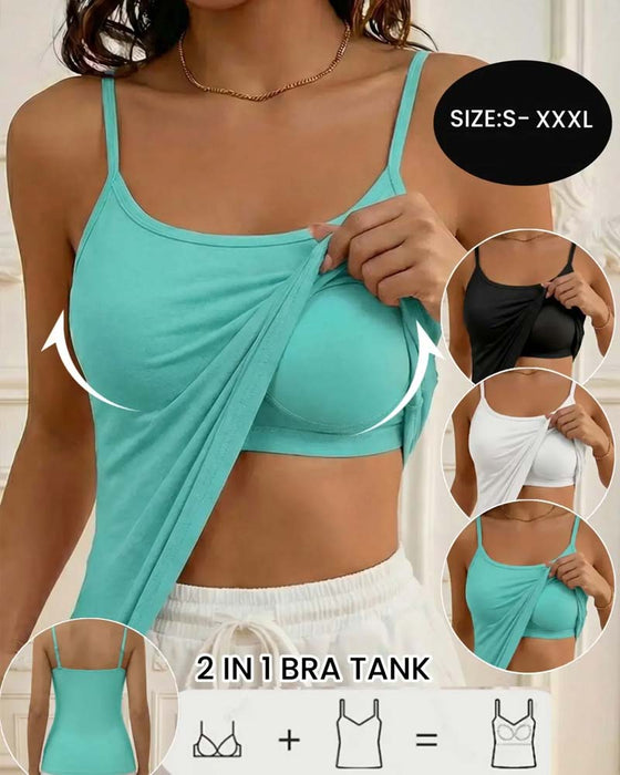 Cami Top Soutien-Gorge Intégré Bretelles