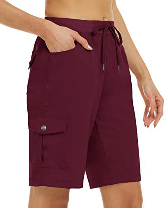 Shorts Femmes Short Cargo Séchage Rapide Avec Poches