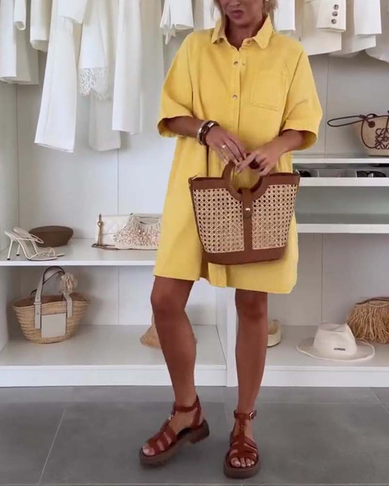 Robe Ample Style Poupée Chemise